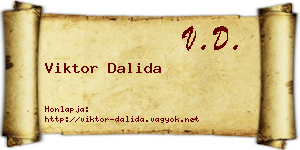 Viktor Dalida névjegykártya